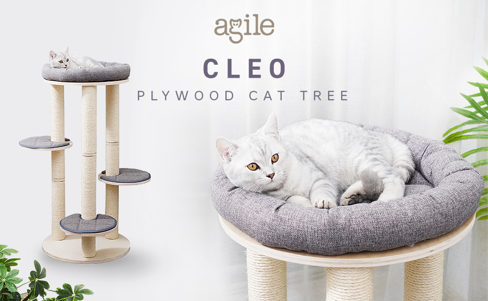 Cleo - Plywood Cat Tree
