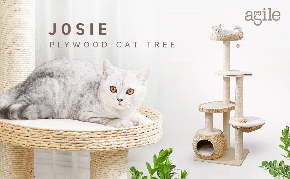 Josie - Plywood Cat Tree