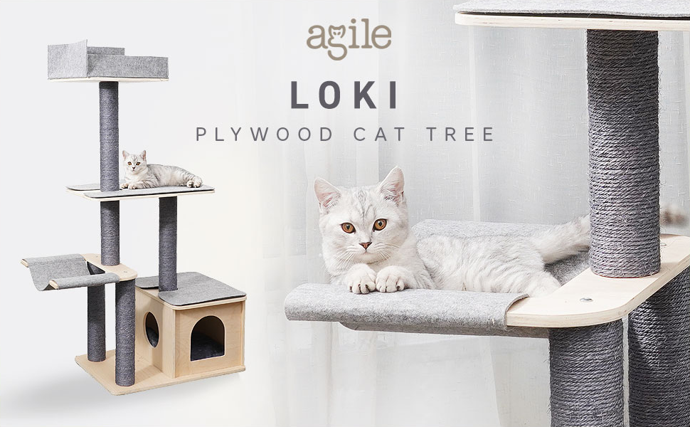 Loki - Plywood Cat Tree