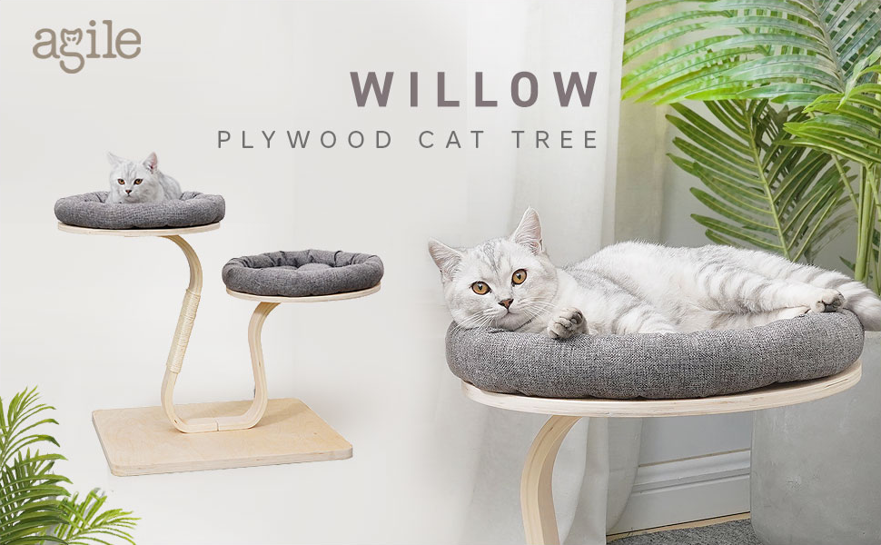 Willow - Plywood Cat Tree